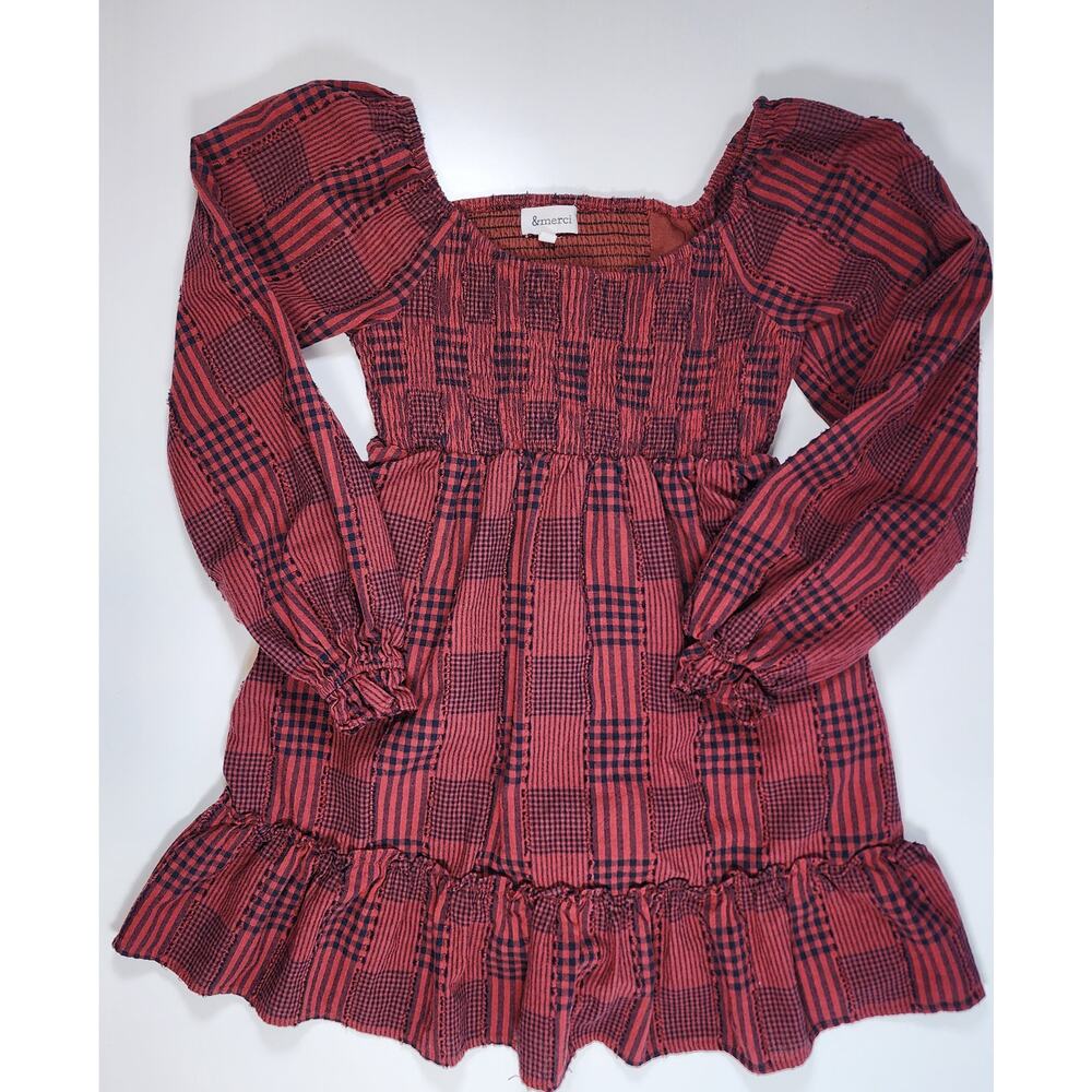 &MERCI‎ Cottagecore Boho Prairie Babydoll Peasant Dress Small - Picture 3 of 11